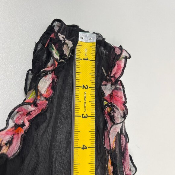 $365 NWT Johnny Was Jade Silk Juliette Ruffle Tiered Floral Mini Dress Size XS - Picture 12 of 13